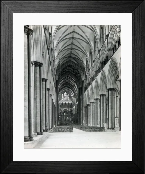 Framed Print : The Nave, Salisbury Cathedral, Wiltshire Framed Print : The Nave, Salisbury Cathedral, Wiltshire