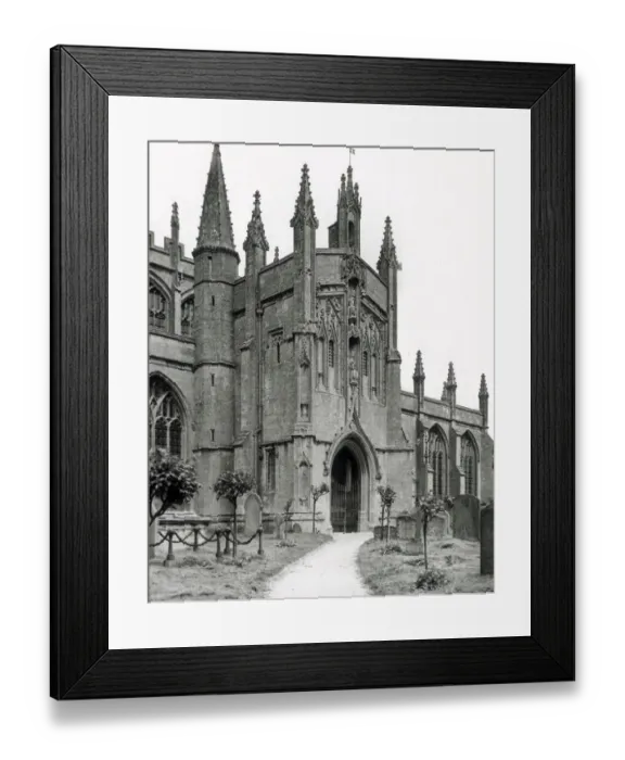 Framed Print : South Porch of Northleach Church, Gloucestershire