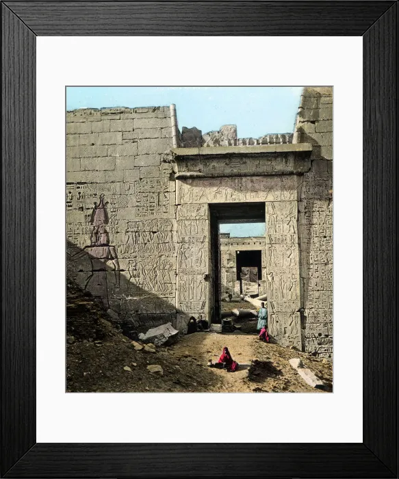 Framed Print : The second Propylon at Medinet Abu, Egypt Framed Print : The second Propylon at Medinet Abu, Egypt