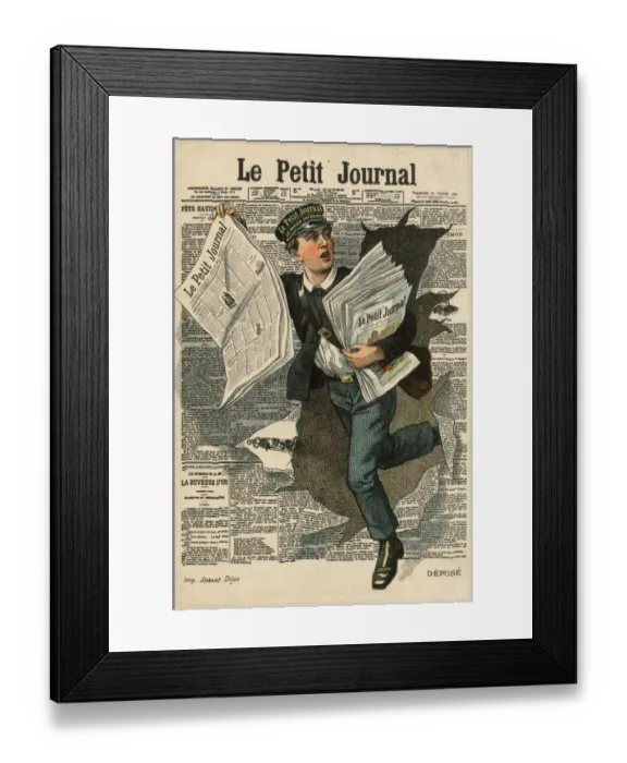 Framed Print : Le Petit Journal, French daily newspaper with weekly illustrated colour supplement Framed Print : Le Petit Journal, French daily newspaper with weekly illustrated colour supplement
