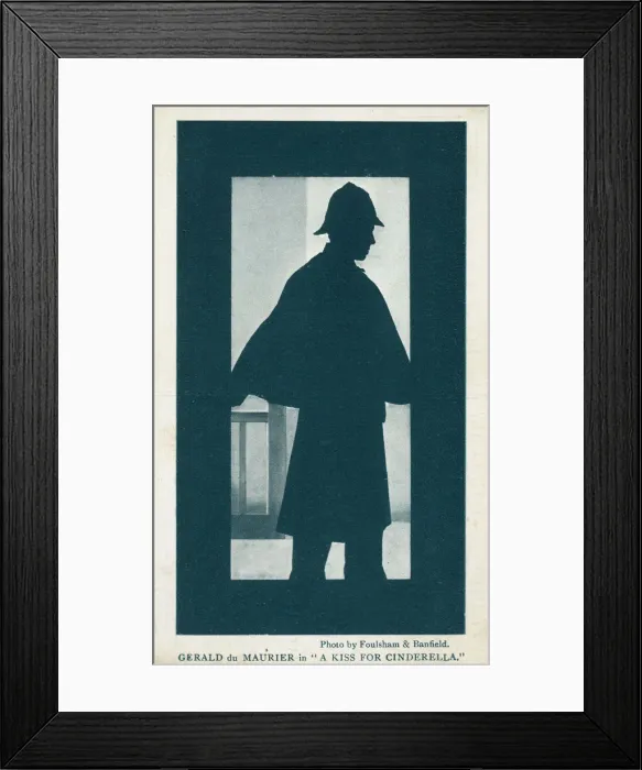 Framed Print : Gerald du Maurier in A Kiss for Cinderella, a fancy in three acts by J M Barrie