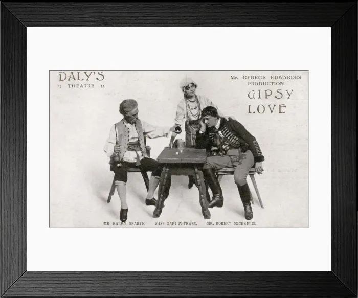 Framed Print : Gipsy Love by Basil Hood and Adrian Ross. First produced by George Edwardes at Daly Framed Print : Gipsy Love by Basil Hood and Adrian Ross. First produced by George Edwardes at Daly