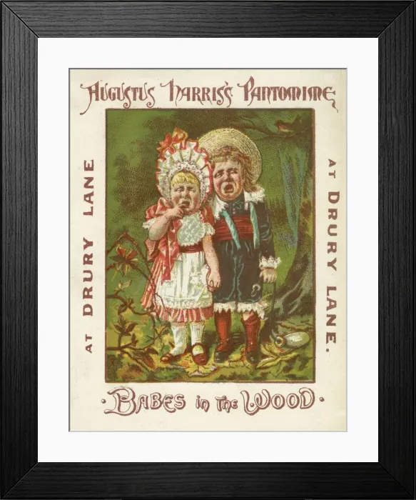 Framed Print : Augustus Harriss pantomime, Babes in the Wood, Drury Lane, London Framed Print : Augustus Harriss pantomime, Babes in the Wood, Drury Lane, London