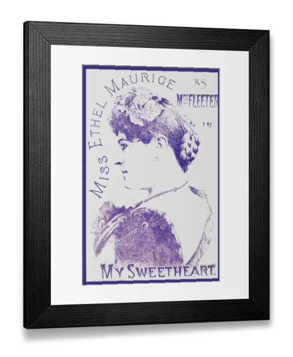 Framed Print : Ethel Maurice as Mrs Fleeter in My Sweetheart, Sangers Amphitheatre, London Framed Print : Ethel Maurice as Mrs Fleeter in My Sweetheart, Sangers Amphitheatre, London