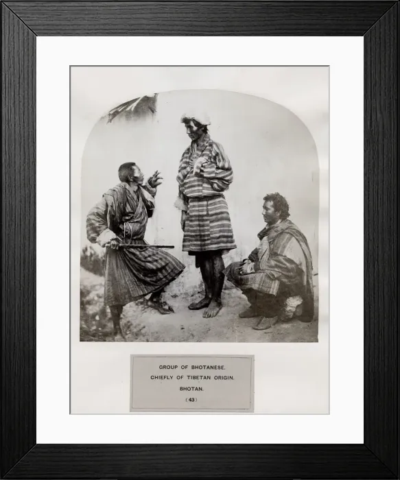 Framed Print : Group of Bhotanese, , Bhutanese, India Framed Print : Group of Bhotanese, , Bhutanese, India