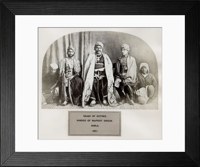Framed Print : Hindoo of Rajpoot origin, Simla. Kothi, Hindu, Rajput, India Framed Print : Hindoo of Rajpoot origin, Simla. Kothi, Hindu, Rajput, India
