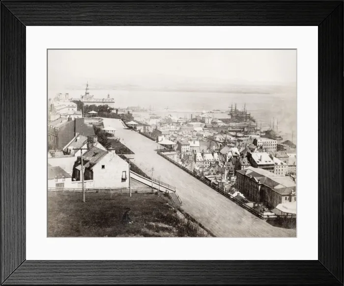 Framed Print : view from the Citadel, Quebec, Canada Framed Print : view from the Citadel, Quebec, Canada