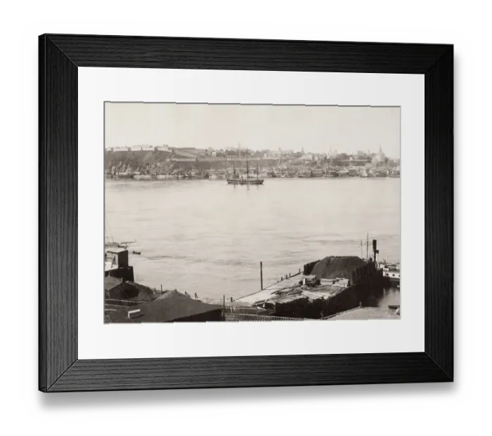 Framed Print : View of the harbour, Quebec, Canada Framed Print : View of the harbour, Quebec, Canada