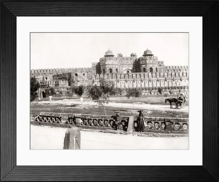Framed Print : Red Fort, Delhi, India, c. 1880 s Framed Print : Red Fort, Delhi, India, c. 1880 s