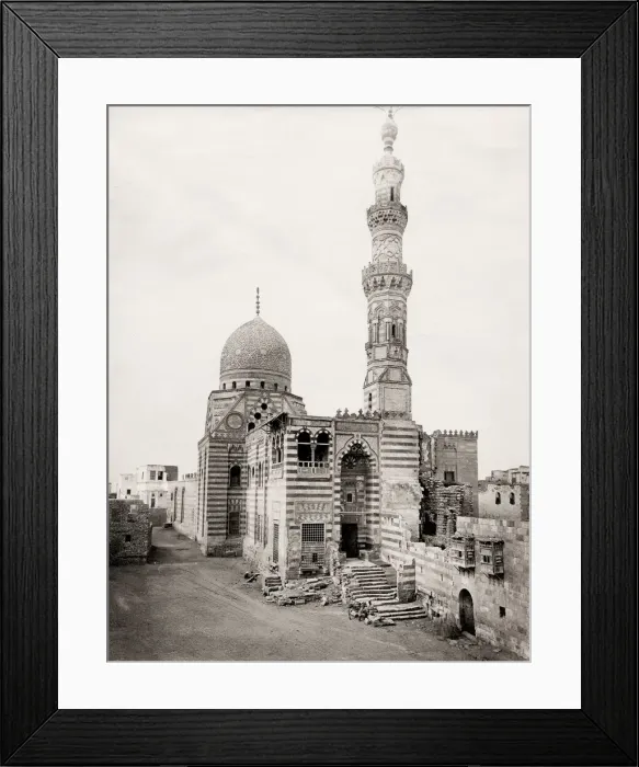 Framed Print : Architectural view in old Cairo, Egypt, c. 1870 s Framed Print : Architectural view in old Cairo, Egypt, c. 1870 s
