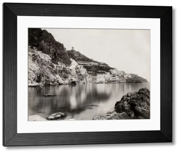 Framed Print : Amalfi from the Mediterranean Sea Framed Print : Amalfi from the Mediterranean Sea