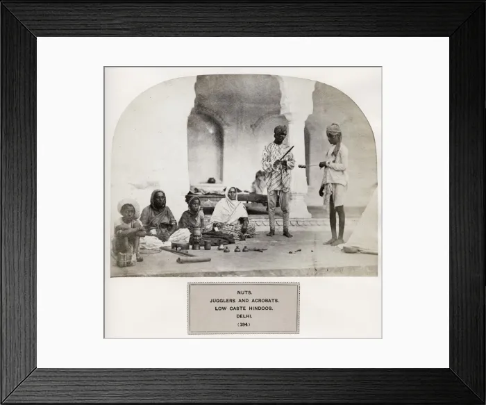 Framed Print : Nuts, jugglers and accrobats, India Framed Print : Nuts, jugglers and accrobats, India