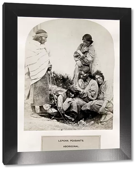 Lepcha peasants, aboriginal, Sikhim, India