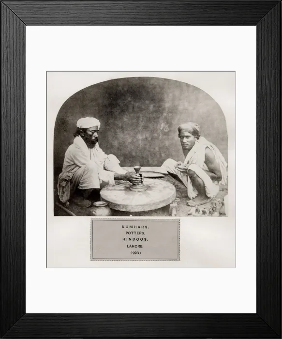 Framed Print : Kuhmars, potters, Hindoos, Lahore. Hindu, Pakistan Framed Print : Kuhmars, potters, Hindoos, Lahore. Hindu, Pakistan