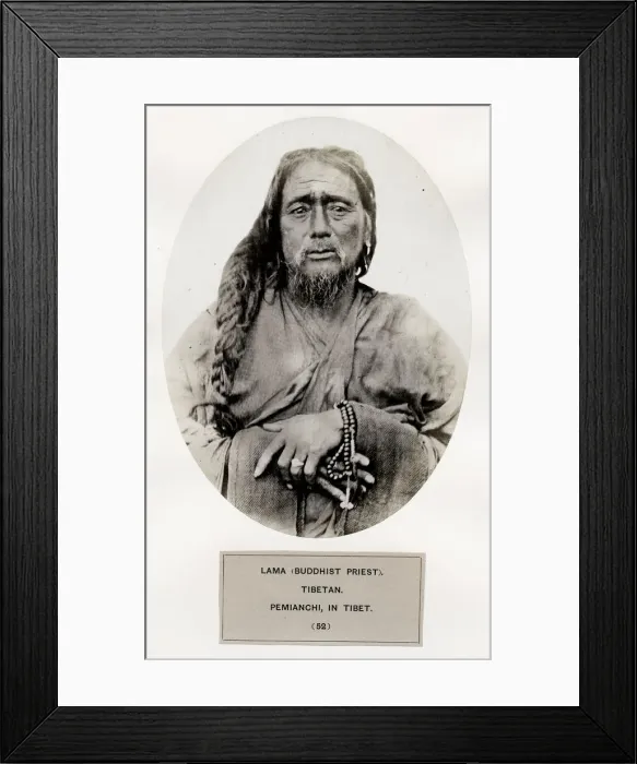Framed Print : Lama, Buddhist priest, Tibetan, Pemianchi in Tibet Framed Print : Lama, Buddhist priest, Tibetan, Pemianchi in Tibet