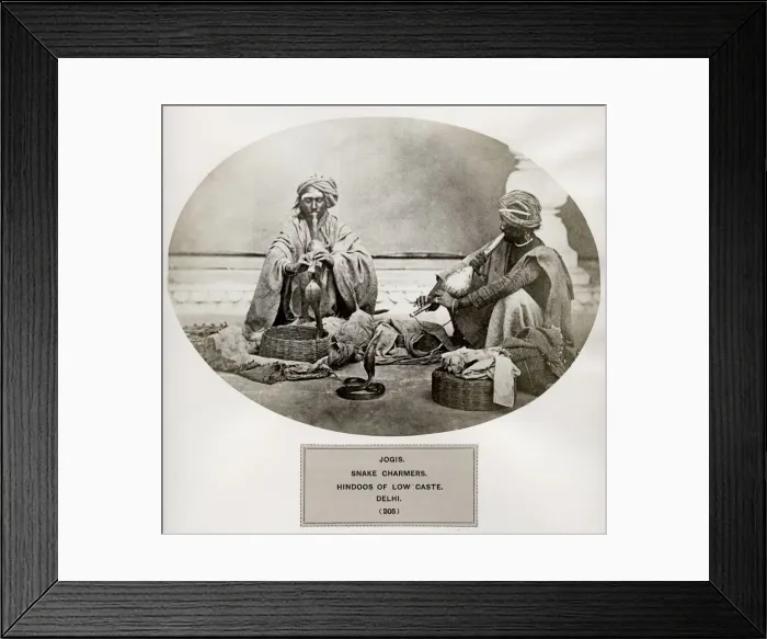 Framed Print : Jogis, snake charmers, Hindoos of low caste, Delhi