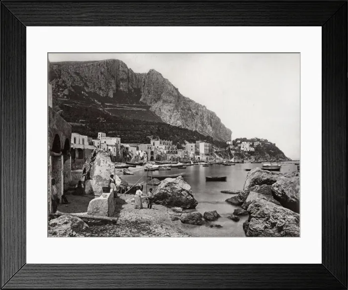 Framed Print : Marina at Capri, Italy Framed Print : Marina at Capri, Italy