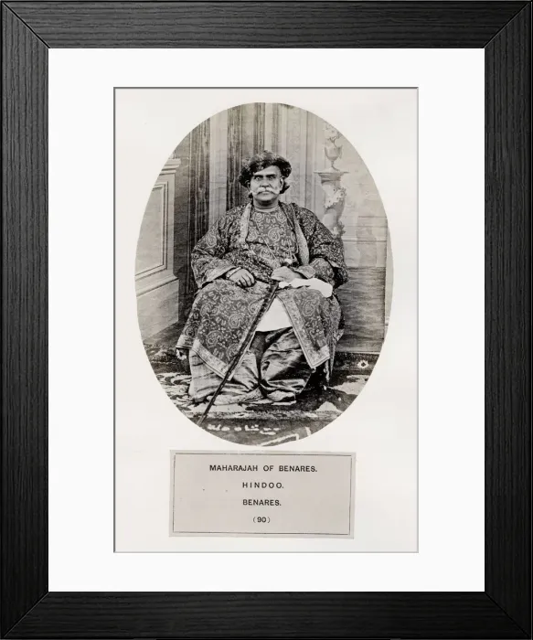 Framed Print : Maharajah of Benares, Hindoo, India Framed Print : Maharajah of Benares, Hindoo, India