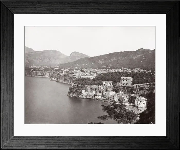 Framed Print : View of the coastline at Sorrento, Italy Framed Print : View of the coastline at Sorrento, Italy