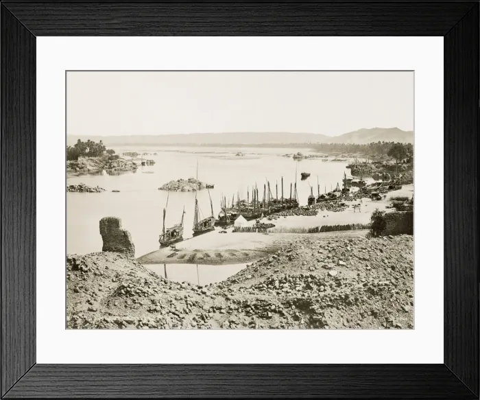 Framed Print : River Nile at Assouan, Aswan, Egypt Framed Print : River Nile at Assouan, Aswan, Egypt