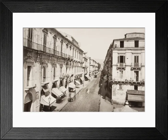 Framed Print : Via Garibaldi, Messina, Italy Framed Print : Via Garibaldi, Messina, Italy