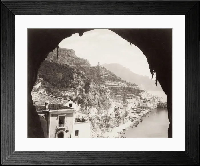 Framed Print : Amalfi, Italy, from Capuchin monastery, convent Framed Print : Amalfi, Italy, from Capuchin monastery, convent