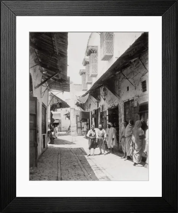 Framed Print : Tunisia Tunis, street to the Souk El Belat Framed Print : Tunisia Tunis, street to the Souk El Belat