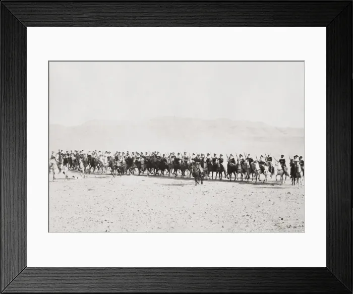 Framed Print : Algerian cavalry, mounted on their horses Algeria Framed Print : Algerian cavalry, mounted on their horses Algeria