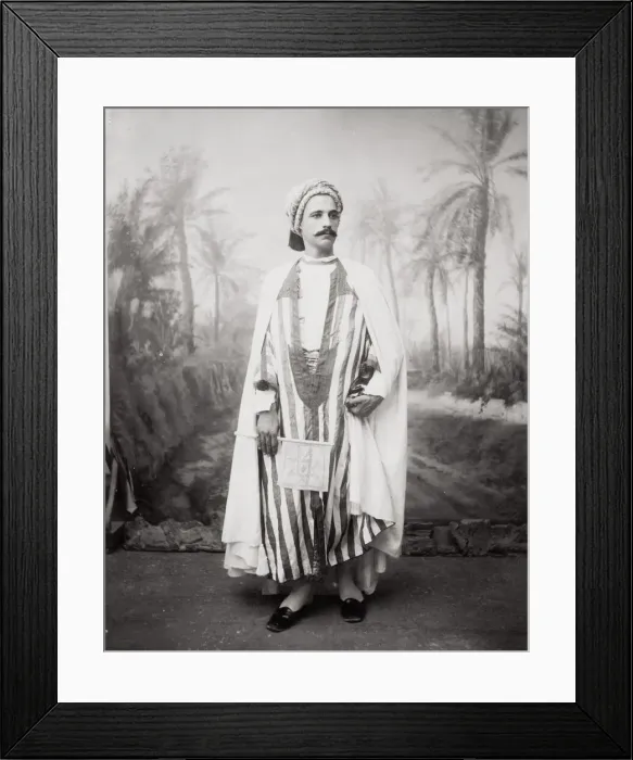 Framed Print : Tunisian arab man, in a studio setting, Tunisia Framed Print : Tunisian arab man, in a studio setting, Tunisia