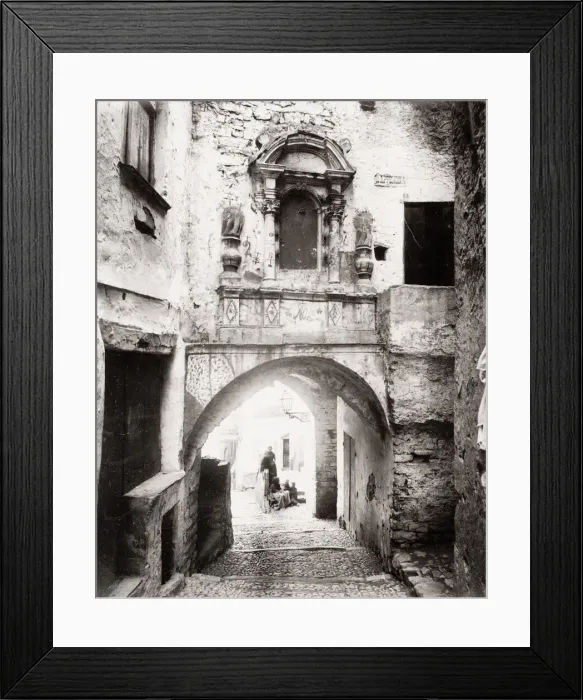 Framed Print : Via Berigida, Sanremo Italy Framed Print : Via Berigida, Sanremo Italy