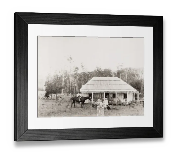 Framed Print : Farm family children and horse, Coolangatta. Australia Framed Print : Farm family children and horse, Coolangatta. Australia