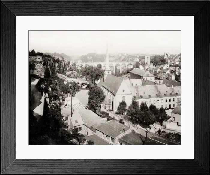 Framed Print : View of the city centre of Luxembourg Framed Print : View of the city centre of Luxembourg