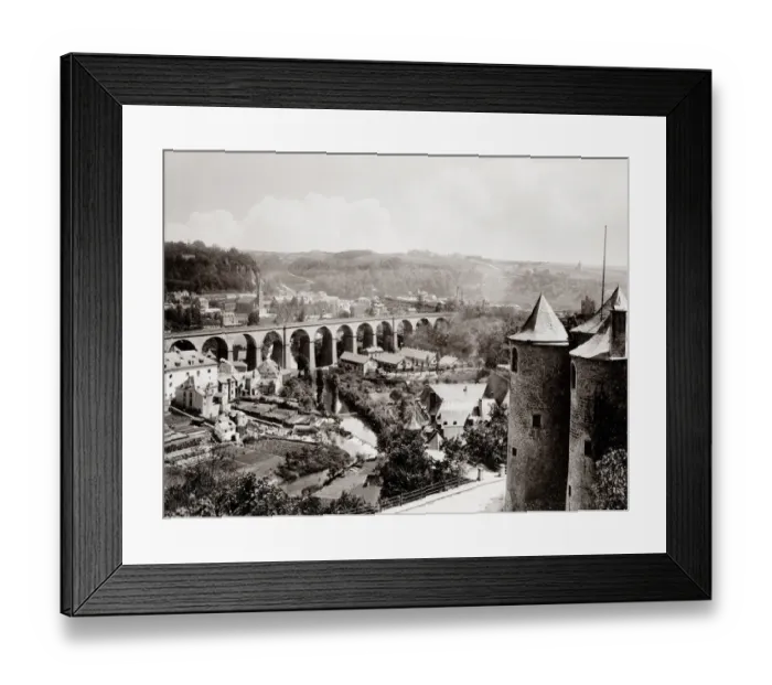 Framed Print : View of the city centre of Luxembourg Framed Print : View of the city centre of Luxembourg