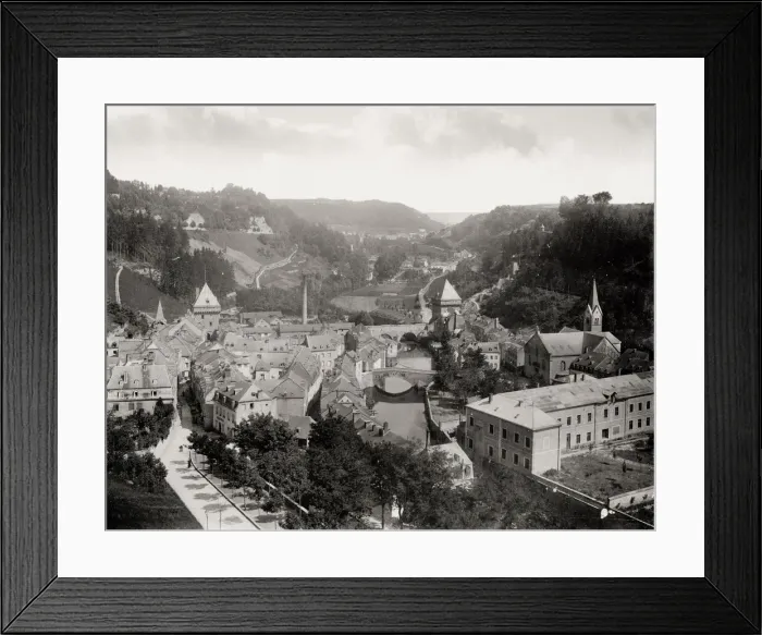 Framed Print : View of the city centre of Luxembourg Framed Print : View of the city centre of Luxembourg