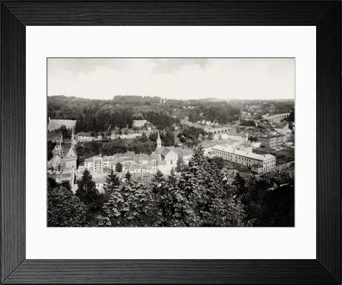 Framed Print : View of the city centre of Luxembourg Framed Print : View of the city centre of Luxembourg