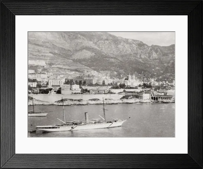 Framed Print : General view of Monte Carlo, Monaco from the sea Framed Print : General view of Monte Carlo, Monaco from the sea