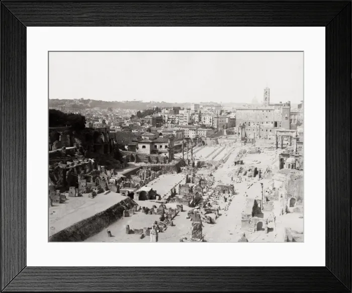 Framed Print : High angle view of the Roman Forum, Rome Italy Framed Print : High angle view of the Roman Forum, Rome Italy