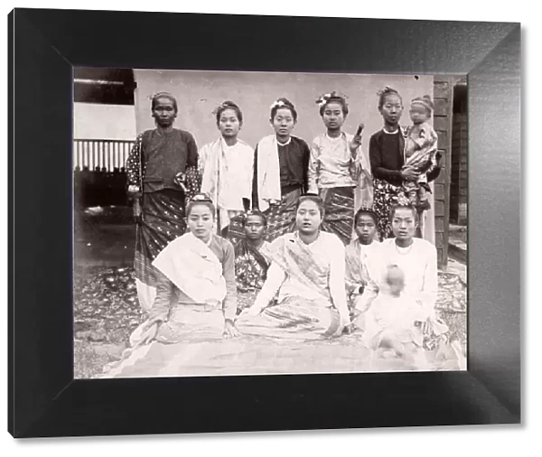 Group of Burmese women, Taungoo, Burma, Myanmar