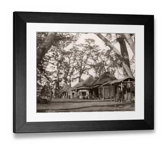 Framed Print : Tokaido Road, Kyoto to Tokyo Japan, Von Stillfried studio Framed Print : Tokaido Road, Kyoto to Tokyo Japan, Von Stillfried studio