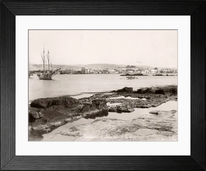 Framed Print : Sidon, Sayda or Saida, Lebanon from the sea Framed Print : Sidon, Sayda or Saida, Lebanon from the sea