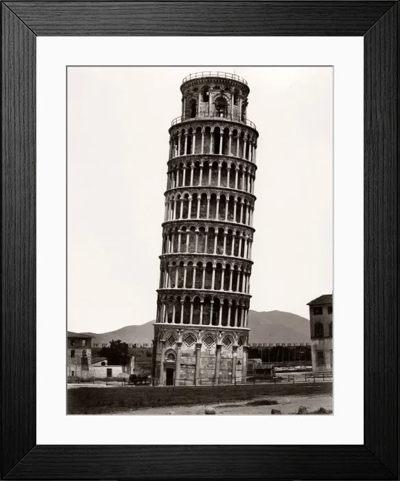 Framed Print : Italy - Campanile Pisa, Leaning Tower Framed Print : Italy - Campanile Pisa, Leaning Tower