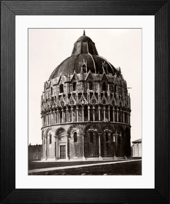 Framed Print : Italy - Baptistery Pisa, beside Leaning Tower, Pisa Framed Print : Italy - Baptistery Pisa, beside Leaning Tower, Pisa