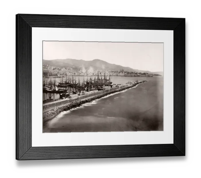 Framed Print : Harbour at Genoa, Genova, Italy Framed Print : Harbour at Genoa, Genova, Italy