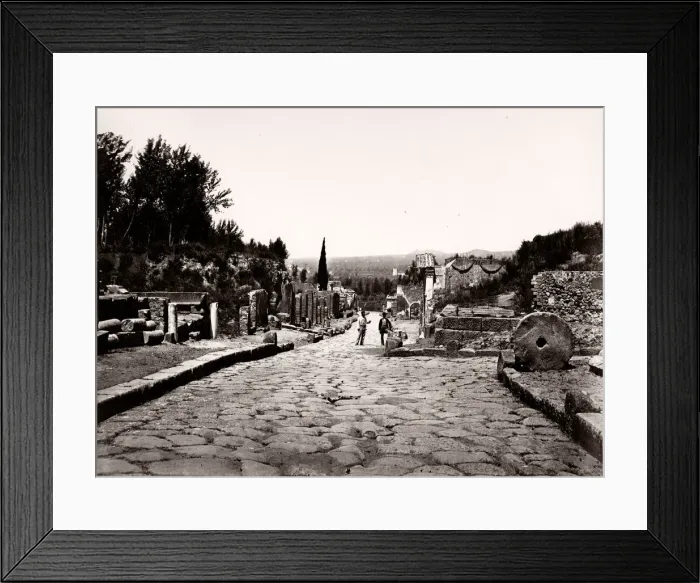 Framed Print : Italy - Street of Tombs, Pompeii Framed Print : Italy - Street of Tombs, Pompeii