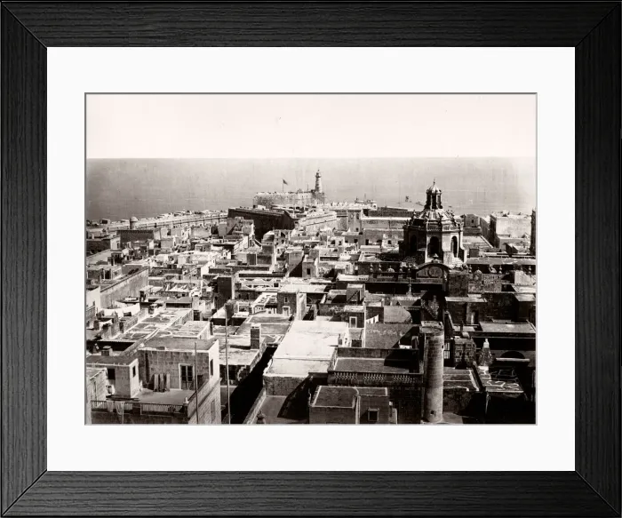 Framed Print : City of Valletta, Malta, c. 1880 Framed Print : City of Valletta, Malta, c. 1880