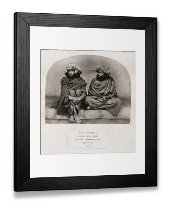 Framed Print : People of India, portaits of Indian tribes and races Framed Print : People of India, portaits of Indian tribes and races