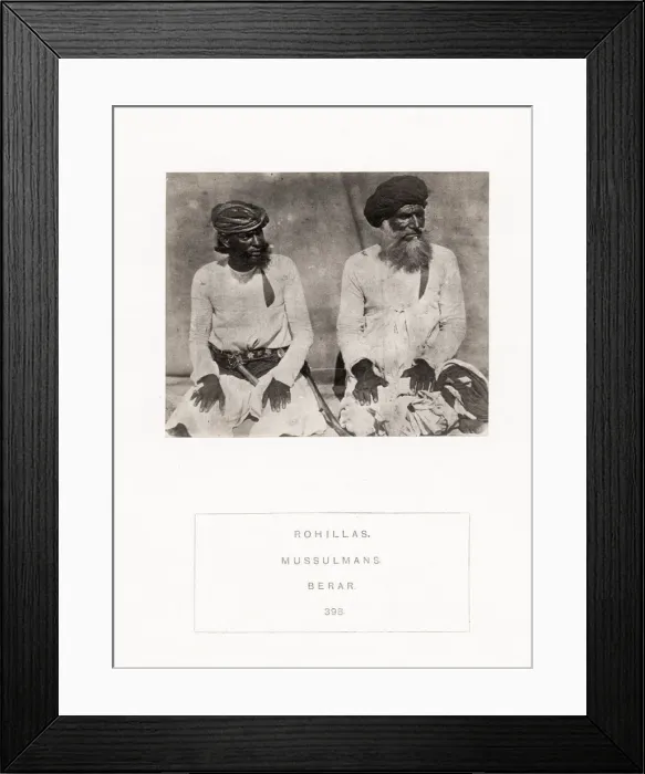 Framed Print : People of India, portaits of Indian tribes and races Framed Print : People of India, portaits of Indian tribes and races