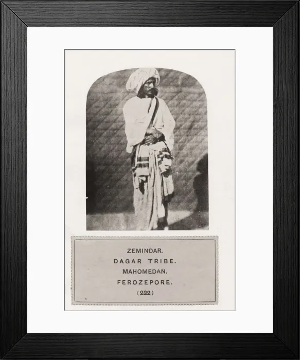 Framed Print : People of India, portaits of Indian tribes and races Framed Print : People of India, portaits of Indian tribes and races