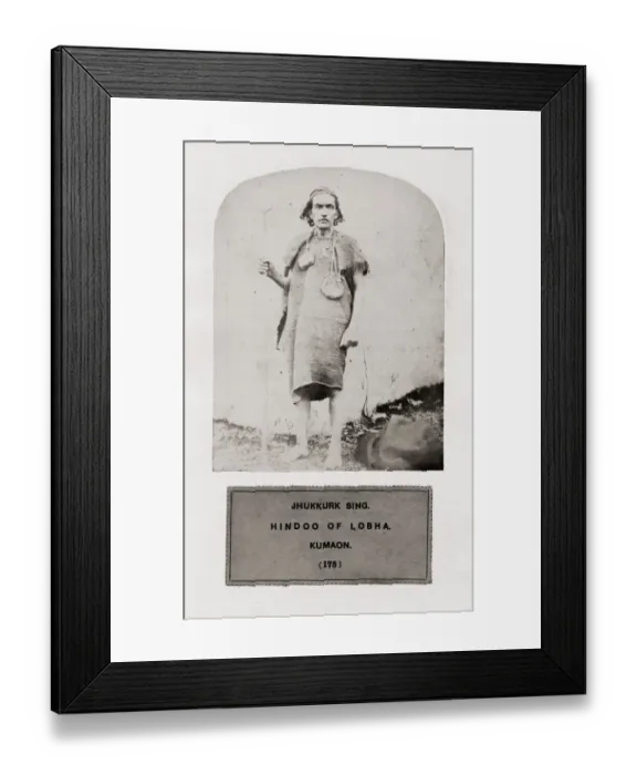 Framed Print : People of India, portaits of Indian tribes and races Framed Print : People of India, portaits of Indian tribes and races