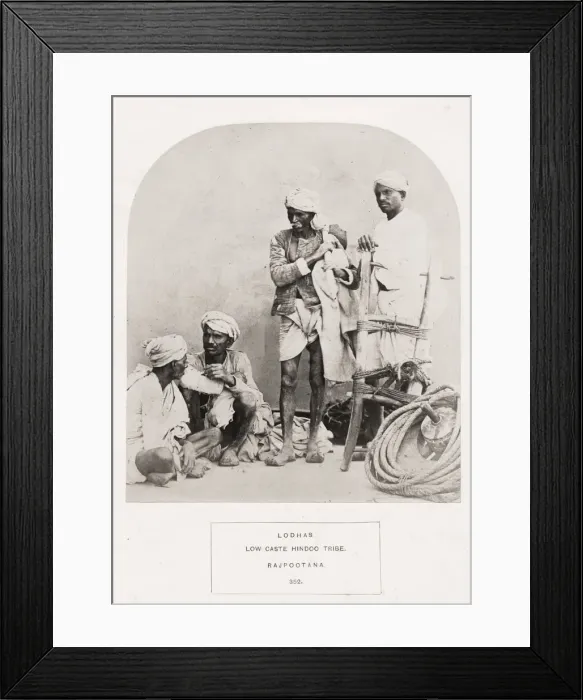 Framed Print : People of India, portaits of Indian tribes and races Framed Print : People of India, portaits of Indian tribes and races